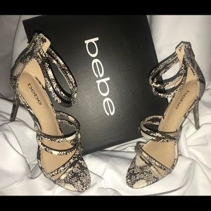BeBe SnakeSkin Stilettos